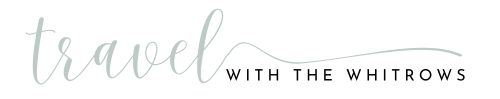 Travel with the Whitrows logo on a white background. The word 'travel' is light blue and in an italic style font, where as the workds' with the whitrow's is in black bold writing.
